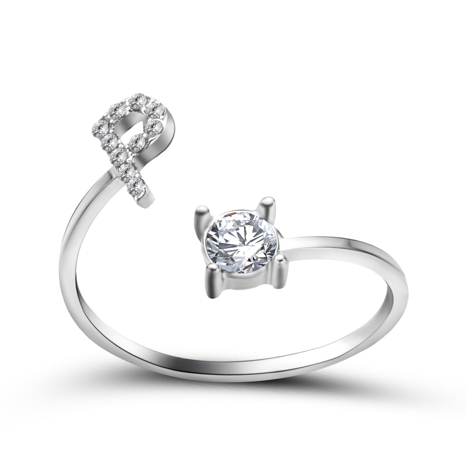 New Design Adjustable 26 Initial Letter Ring Fashion Jewelry For Women Simple Elegant Jewelry New Design Adjustable 26 Initial Letter Ring Fashion Jewelry For Women Simple Elegant Jewelry